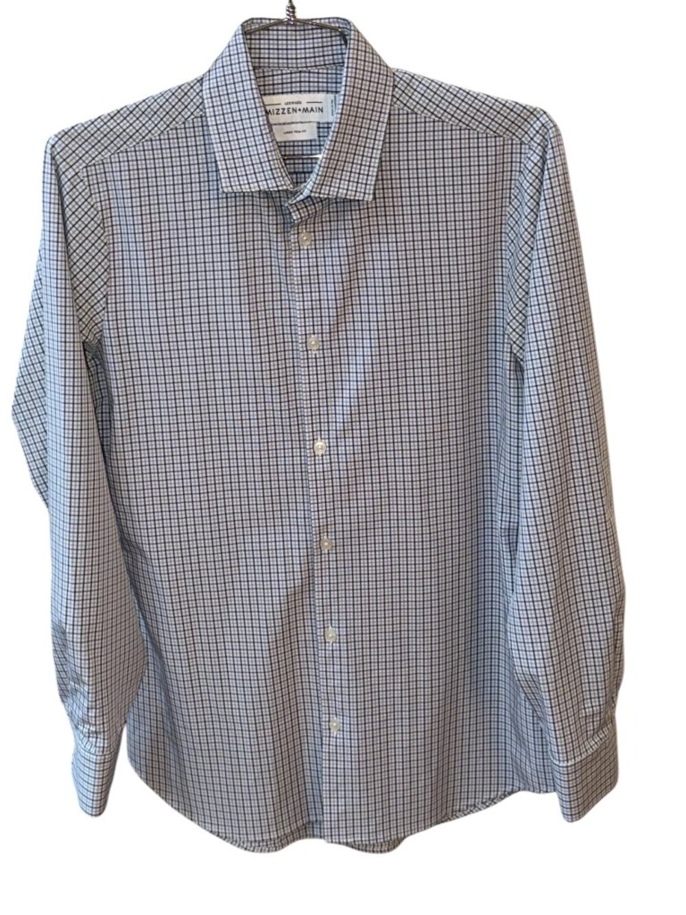 Mizzen+Main‎ Leeward Large Trim Fit Performance Long Sleeve Button Up Shirt